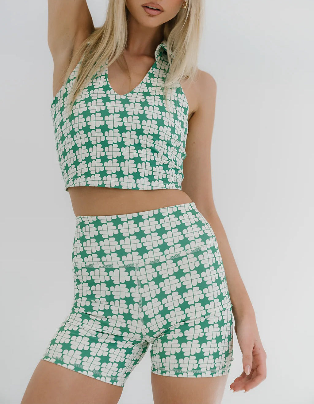 Geometric print shorts