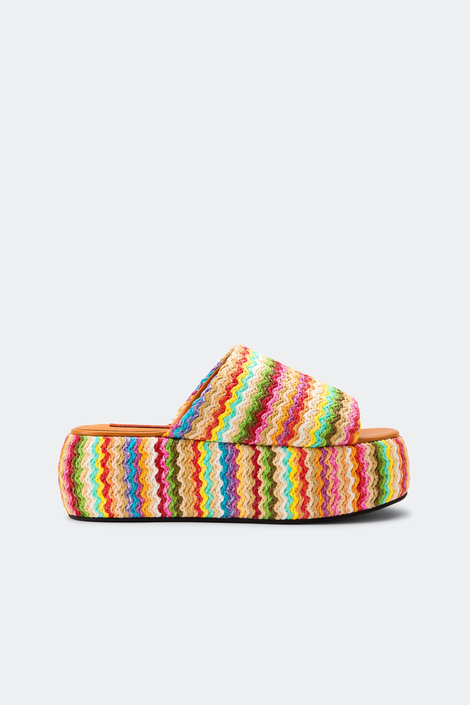 Raffia Cloud-Sole Platform Shoes