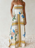 Strapless maxi dress