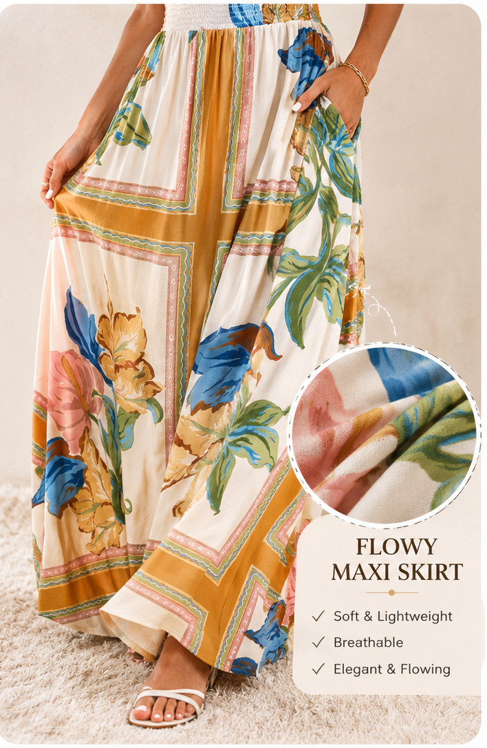 Strapless maxi dress
