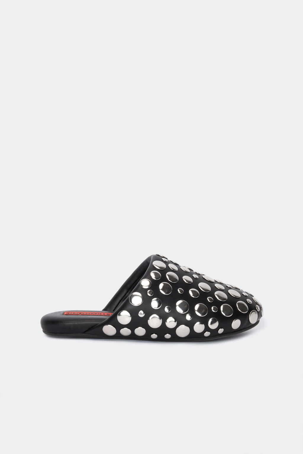 Studded Bubble Slipper In Black/Silver